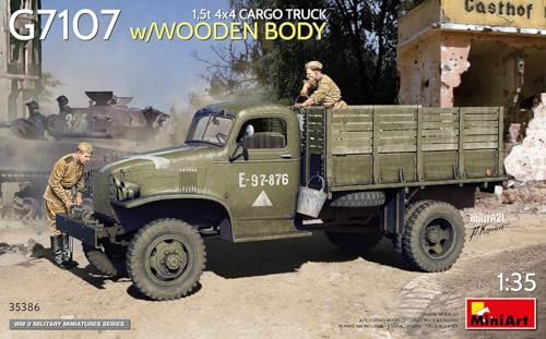 MiniArt Camion Cargo 1:35-1.5t 4x4 G7107 avec Corps en Bois