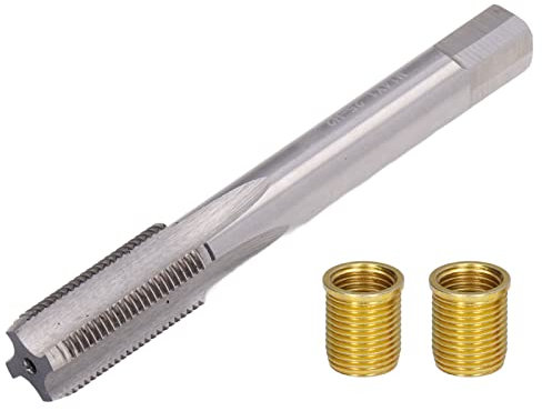 M12 x 1,25 Gewindeeinsätze, verzinkt M14 x 1,25 Gewindebohrer, korrosionsbeständig, professionell für 14 mm x 1,25 mm Zündkerzen