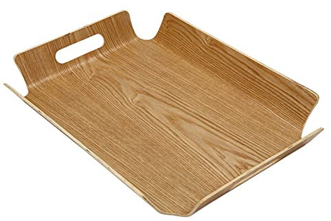 Luxury Desk Table Bamboo In Bed Bread Wooden Tray Wood Fruit Breakfast Food Cake Coffee Tea Serving Tray With Handles