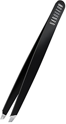 Nanobrow Tweezers - Professional Tweezers with Slanted Stainless Steel Tip, Eyebrow Shaping