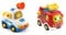 Vtech TUT TUT Baby Flitzer - Polizei – Für 1-5 Jahren & TUT TUT Baby Flitzer - Feuerwehrauto – Spielzeugauto mit Musik, aufleuchtender Taste, spannenden Sätzen und Geräuschen – Für 1-5 Jahren