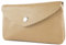 modamoda de P11 Damen Leder Geldbörse Portemonnaie Medium Handmade in Italy, Farbe:Graubeige