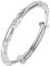 CCAIPU Silber Armband für Damen, Einstellbare 925 Sterling Silber Armreif Schmuck Geschenke für Frauen Mutter Mädchen (Silber-C)