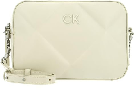 Calvin Klein Re-Lock Quilt Camera Bag Dk Ecru