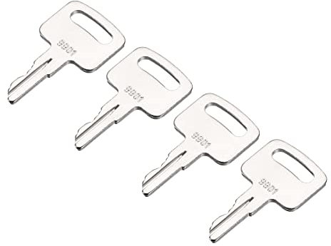 sourcing map 4Stk Ausrüstung Schlüssel Luftheber Zündung Schlüssel für Scheren Aufzug Mann Aufzug (Teil Nummer 9901 2860030)