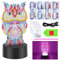 Zoyomax Geschenke für Mädchen 5 6 7 8 9 10 Jahre, Diamond Painting Kinder Spielzeug Geburtstag Kreative 3D Diamond Painting Nachtlicht Eule Weihnachten Geschenk für Kinder Mädchen ab 6-12 Jahre
