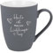 Spruchreif | Soft-Touch Tasse Grau Heute ist mein Lieblingstag – Beidseitig gravierte Tasse mit Spruch | Lustiges Geschenk für Kaffeetrinker & Bürohelden | 350 ml