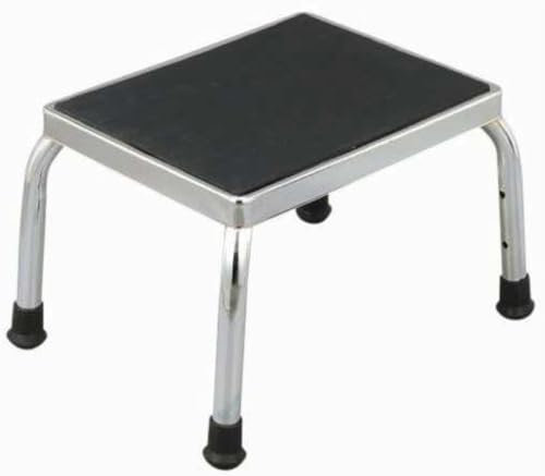 Poggiapiedi Predellino Sgabello Poggia Piedi Scalino Gradino in Acciaio Inox Uso Medico o Domestico Made in Italy - Spedizione Veloce