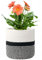 KMERCE Grand Pot de Fleurs Tressé, Cache Pot Plante Interieur, Panier à Plantes en Corde de Coton pour décoration Intérieure, Panier de Rangement pour Jouets, Vêtements - Diamètre 30cm