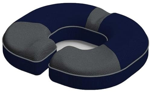 EvshBea Cojín de asiento ortopédico, cojín de próstata, cojín ergonómico para hamorroides y próstata, reduce el dolor, promueve la circulación sanguínea y alivia el coxis (gris oscuro)