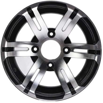TTOCAR ATV-Felge, 12-Zoll-ATV-Felgennabe, Aluminiumlegierung, Hochfest, Robuster Ersatz für Quad, Go-Kart, Golfwagen, Geländewagen(Hinterrad)