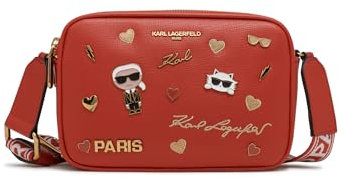 KARL LAGERFELD Damen Maybelle Crossbody Cross-Body, Burnt orange