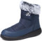 Rokiemen Stivali Donna Uomo Invernali Stivaletti Impermeabili Stivali da Neve Foderata Pelliccia Caldo Antiscivolo All'aperto Casual Camminate Stivaletti Blu EU 43