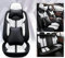 IXITAB Sitzbezüge Auto Autositzbezüge Universal Set für Mercedes-Benz 350 X204 GLK 300 X204 GLK 220 X204 GLK 250 X204 Auto Zubehör,Schwarz-Weiß-Luxus