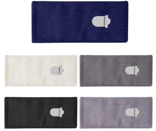 5 Stück Hosenbunderweiterung Knopf Taille, Trouser Extender, Einstellbar Hosenknopf Verlängerung, Adjustable Buttons Extender for Jeans, Trousers, Pregnancy Trousers, Shorts, Clothing
