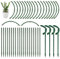 Supporto per Piante, 48 Pezzi Sostegno per Piante Collegato, 25 x 14 cm Anello di Supporto per Piante in Plastica, Supporto per Piante per il Giardino, per Pomodori Peonie Vite