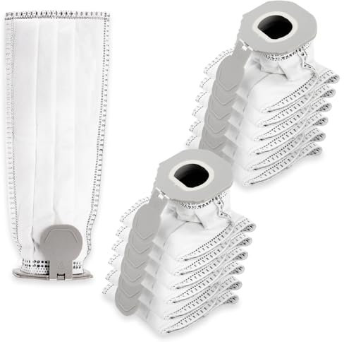 PRIMEBAG 12 Staubsaugerbeutel kompatibel mit Vorwerk VK7 Filtertüten Akku-Staubsauger - Ersatz für FP7 Zubehör - Bestleistung beim Saugen