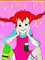 KUSTOM ART Dekoratives Wandposter Serie Cartoons Figuren Pippi Langstrumpf Kunstdruck auf beschichtetem Papier 40 x 30 cm ohne Rahmen