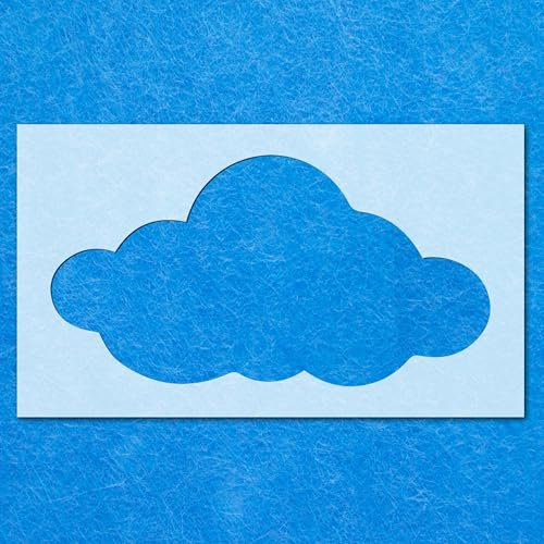 Pochoir nuage ciel mylar peinture mur art artisanat aérographe