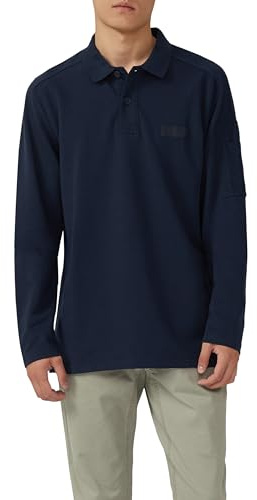 s.Oliver Herren Poloshirt im Fabricmix aus Leichter Sweatware Poloshirt Langarm (1er Pack)