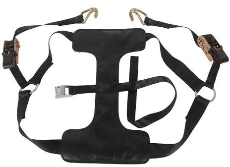 MOTO4U Sangle d'arrimage universelle pour moto avec tendeur de ceinture pour roue arrière de moto - Noir