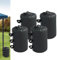 Wassergewichtstaschen Sandsäcke, Gewichtstaschen Beingewichte Beschwerer, wasserdichte Gewichtstasche mit großem Wassereinlass für Außenschirmständer Pavillon Faltpavillon (Black, 20L 24 * 45cm)