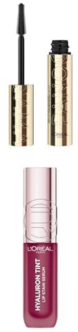 L'Oréal Paris Bundle: Panorama Mascara Schwarz + Hyaluron Tint Lip Stain Serum Nr. 490 Berry Jolie