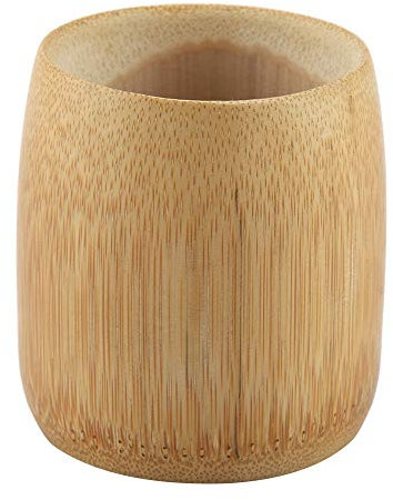 Natural Pure Bamboo Tea Cup Wooden · Taza de té hecha a mano Sin pintura Copas de agua ecológicas(L)