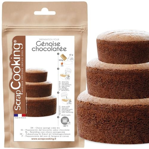 Scrapcooking - Préparation pour Génoise Chocolat - Mix Idél pour Gâteaux et Bûches de Noël - Fabriqué en France - 7380
