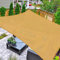 AsterOutdoor Voile d'ombrage rectangulaire 3,5 x 3,5 m, Anti-UV pour terrasse, Jardin, pelouse, activités de Plein air, Sable