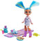 Cave Club GTH06 - Pyjamapartyspaß Spielset mit Puppe Tella (25,4 cm), prähistorische Modepuppe mit Haus-Dinosaurier und Zubehör, Geschenk für Kinder ab 4 Jahren