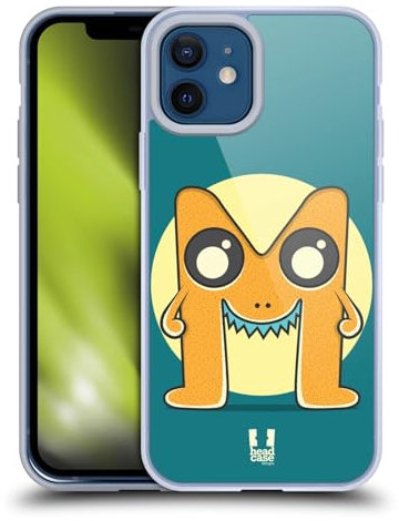 Head Case Designs Monster M Alphabet Monster Soft Gel Handyhülle Hülle kompatibel mit Apple iPhone 12 / iPhone 12 Pro