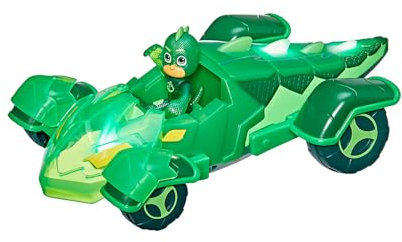 PJ Masks Heldenflitzer Geckomobil, Vorschulspielzeug mit Lichteffekten und Gecko Action-Figur für Kinder ab 3 Jahren