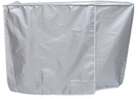 SOLUSTRE Klimaanlagenabdeckung Fenster Ac Schutz Abdeckung Ac-abdeckung Im Freien Abdeckung Der Außenklimaanlage Luft Regenfest Staubschutzhaube Silberbeschichtetes Polyester