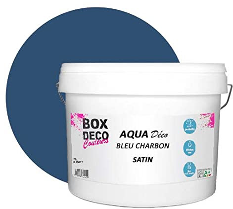 BOX DECO COULEURS Aqua Deco - Pintura acrílica (10 l/100 m²), color azul