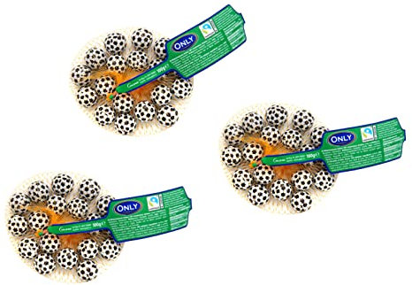 Only Schokoladenfußbälle | Schokolade Fußball | 3x84g