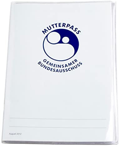 Mutterpasshülle Transparent 3-telig 18x39cm Mappe Etui Made in Germany