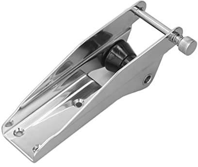 Akozon Ankerrolle, Bugrolle Edelstahl 230mm Bugroller-Ankerstütze Hochleistungs Bugroller Yachtzubehör Marine Ankerrolle federbelastet Pin Schwarz Nylon Fairlead für Boote Yachten