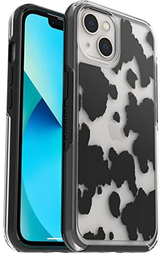 OtterBox Symmetry Clear Case IPhone 13, Shockproof, Drop Proof, Protective Thin Case, 3x Tested To Military Standard, Cow Print