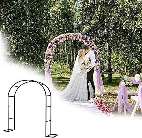 Rosenbogen, Gartenbogen, schwere Metallbögen, zur Kletterpflanzen verwendet, Hochzeitsfeierdekoration, Schwarz,W1.4mxH2.3m