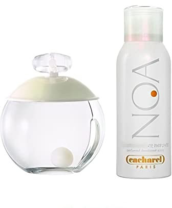 Cacharel Noa Set, Parfüm und Deospray für Damen, Eau de Toilette (100 ml) und Deospray für Frauen (150 ml), Mit blumigem Duft