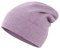Unisex-Mütze aus 100% reinem Kashmir, gerippte Mütze mit Bündchen, warm, weich, mit Geschenkbox für Damen und Herren (Lila)