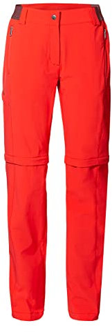 VAUDE Damen Women's Farley Stretch Zo T-zip Pants Ii Hose, Flame, 42 Kurz EU