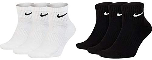 Nike 6 Paar Herren Damen Kurze Socke Knöchelhoch Weiß Grau Schwarz SX7667