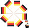 100 Stück Deutschland Zahnstocher Flaggen, Deutsche Deko Fahne Klein Mini Zahnstocher für 2024 EM Euro Eurovision Song Contest Olympische Cupcake Topper Toothpick Cocktail Partydeko Pub Deko