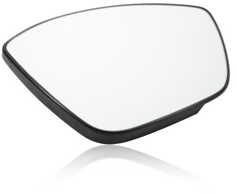 Konuooer Verre de Rétroviseur Droite Chauffant (côté passager) Compatible avec Peu-geot 208/308/2008 2013-2019 Glace Miroir Rétroviseur Droite Compatible avec C3 MK3 2016-2021