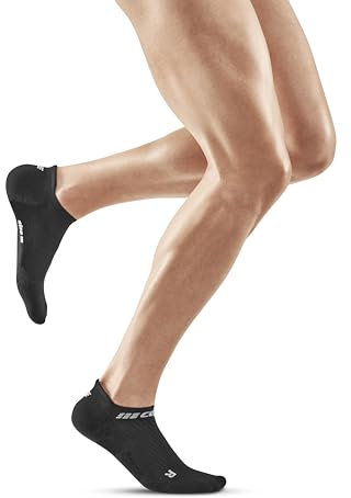 CEP - ULTRALIGHT Kompressionsstrümpfe Herren No Show schwarz, Gr. XL, Extra Kurze Laufsocken mit leichter Kompression, Stabilisierende anti Blasen Kniestrümpfe, Atmungsaktive Sportsocken