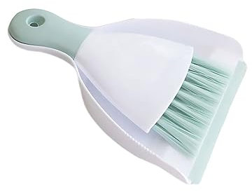 BOKIOESDE Elegante Set di spazzatrici Scopa Paletta e Spazzola per Una Comoda Pulizia Scopa e Paletta in plastica Scopa e Paletta per la Polvere, Verde, 75×44.5×45 cm