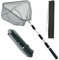 Sporgo Épuisette pliable rétractable : 130 cm - Épuisette triangulaire avec sac de rangement - Épuisette de pêche portable pour la pêche en plein air, aquarium, bouée d'étang