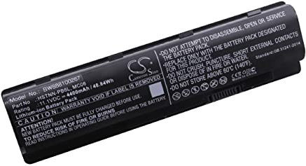 vhbw 1x batería Compatible con HP Envy M7-N109dx, M7-N101dx, M7-N100, M7-N014dx, M7-N011dx Notebook (4400 mAh, 11,1 V, Li-Ion)